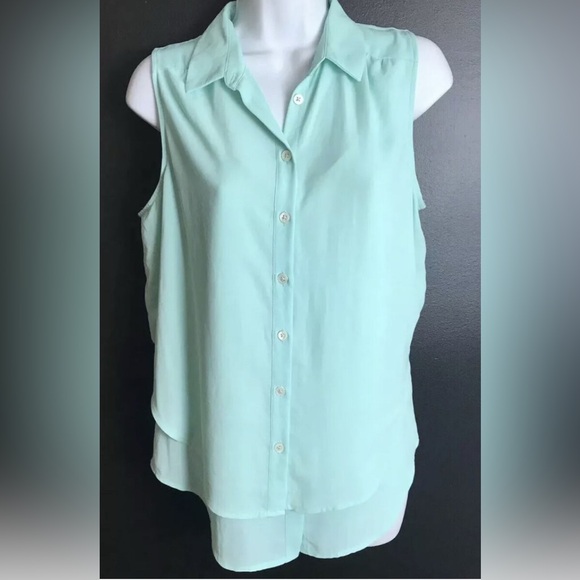 Maeve Mint Layered Blouse - Picture 1 of 5